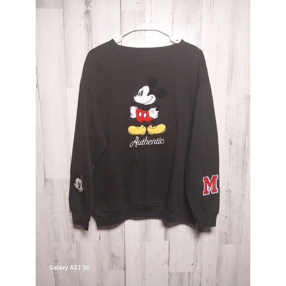 Mickey Mouse Women's XL Black Sweatshirt - Picture 1 of 7
